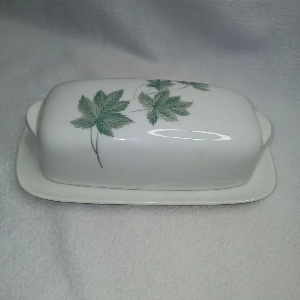 Noritake Wild Ivy Cook and Serve Covered Butter Dish Vintage Fine China